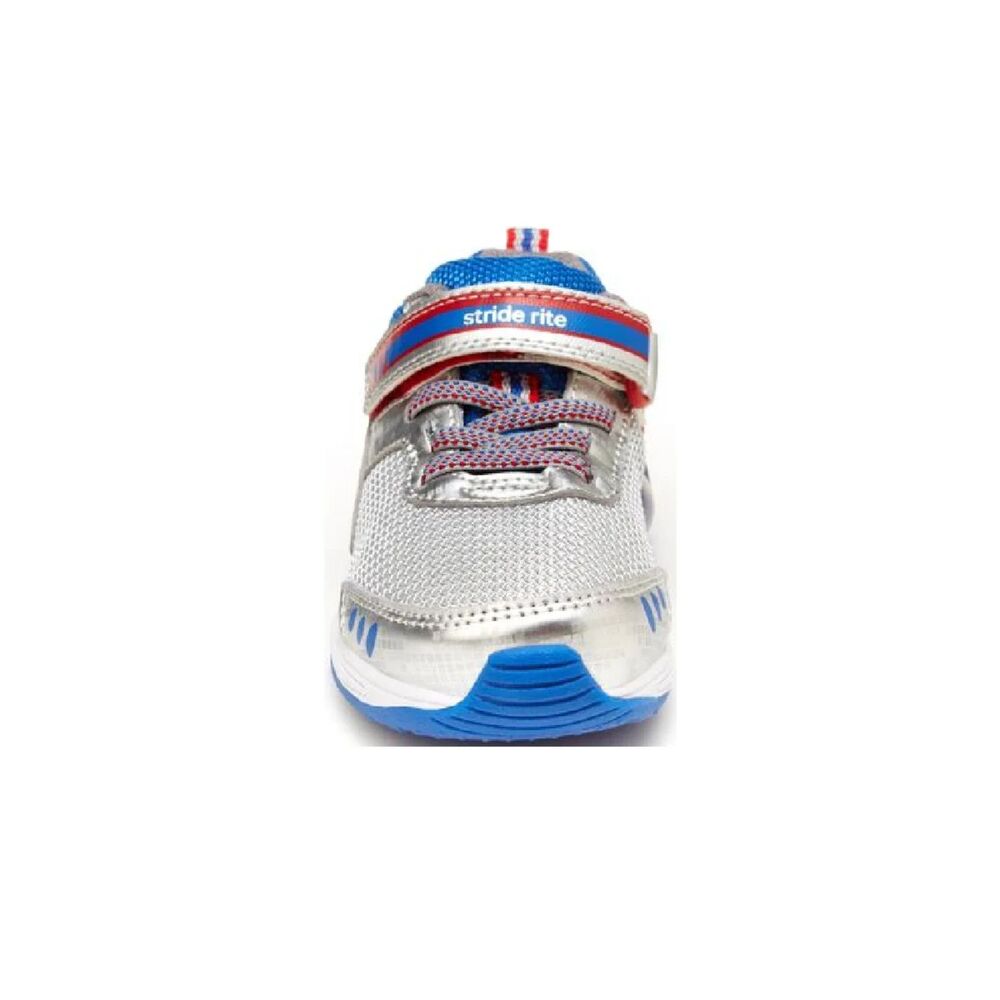 NEW Stride Rite Kid M2P Blast Off Silver Light Up Active Running Sneakers - Picture 4 of 7